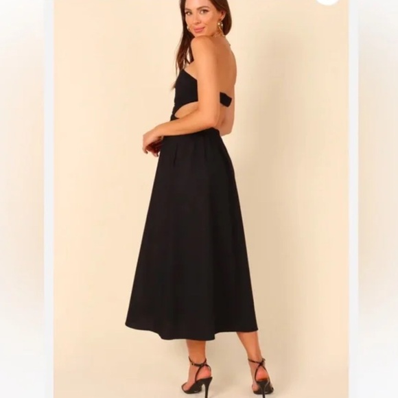 Petal and Pup Black Pamela Strapless and Open Back Dress Size Large - Picture 3 of 11